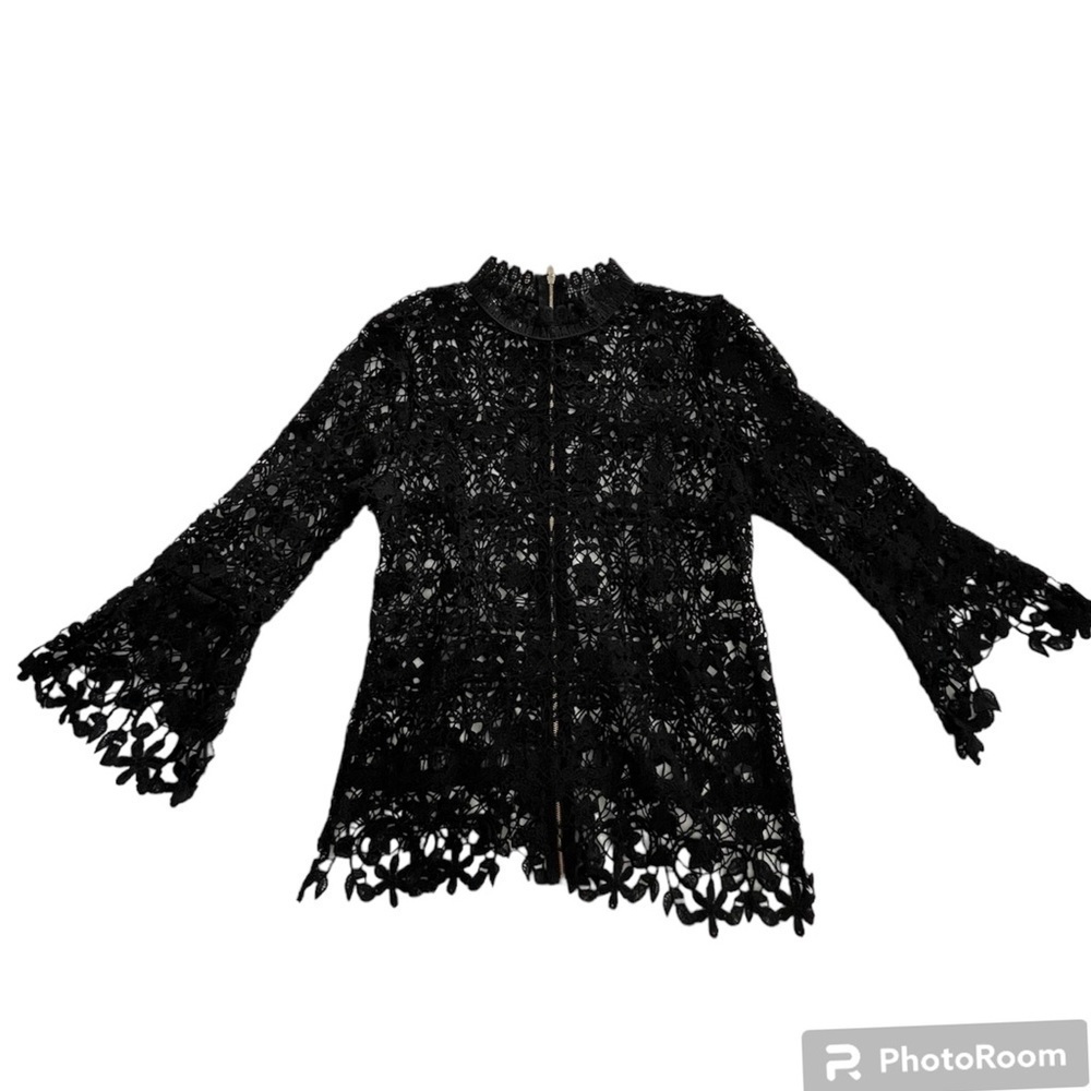 Bold Elements Lace Black Blouse, Size XS